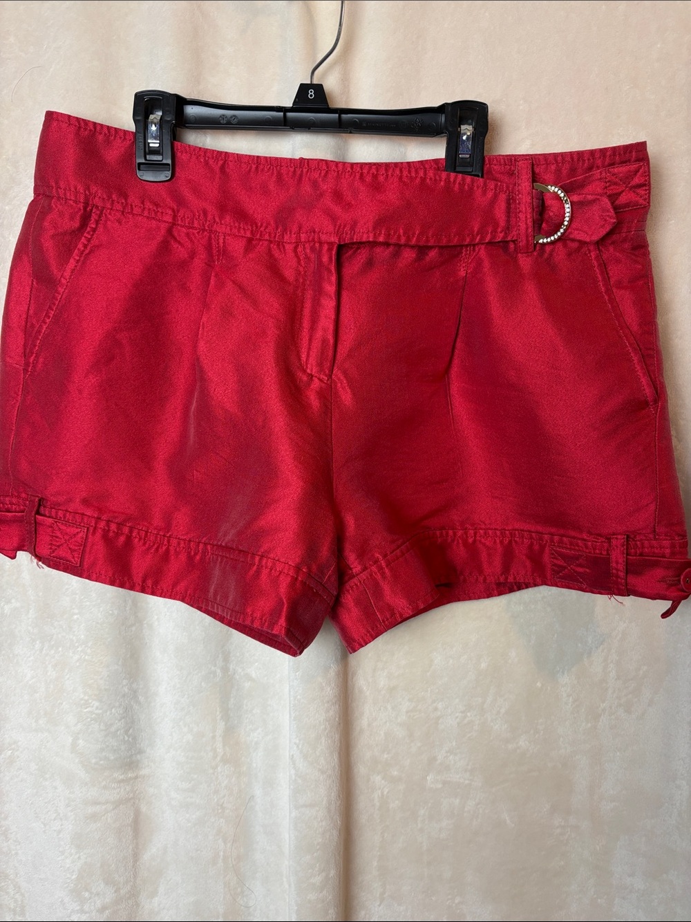 Blumarine silk blend Low rise hot pants shorts made in Italy
